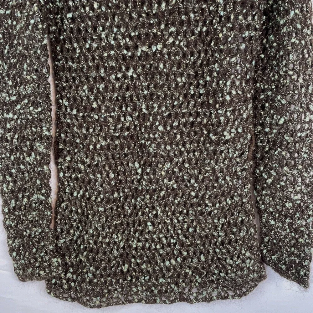 Free People Sweater Women's Size Small Open Knit Turtleneck Mohair‎ Cotton